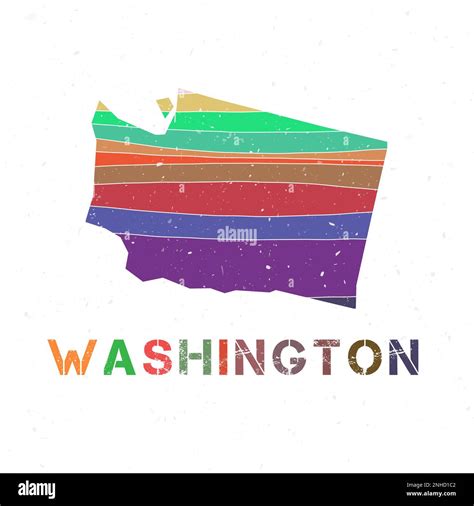 washington map design shape    state  beautiful geometric