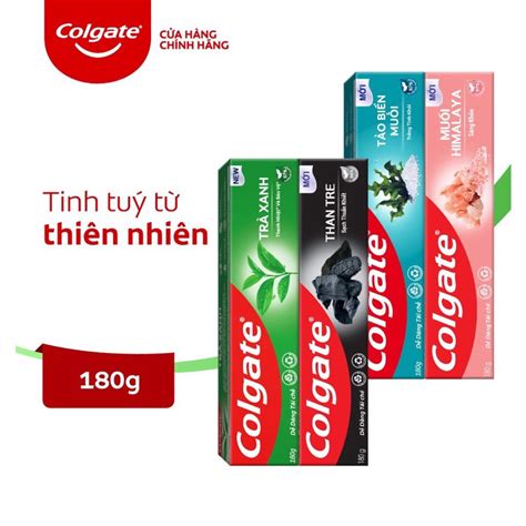 Colgate Pink Salt Toothpaste Himalaya Seaweed Bamboo Charcoal Green Tea 180g Box Shopee