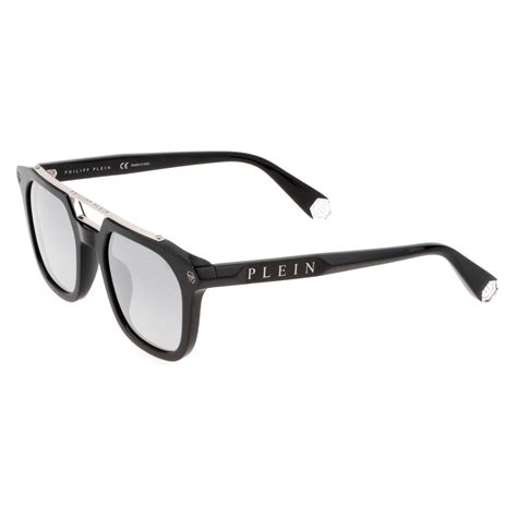 Philipp Plein Plein Traveller Hexagon Black Sunglasses Philipp