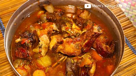 How To Cook Meat Box Stew Enyama Y Omubokisi Ugandan African Food Mom S Village Kitchen