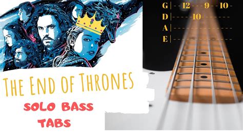 Game Of Thrones Opening Theme Song Solo Bass Cover With Tabs Youtube