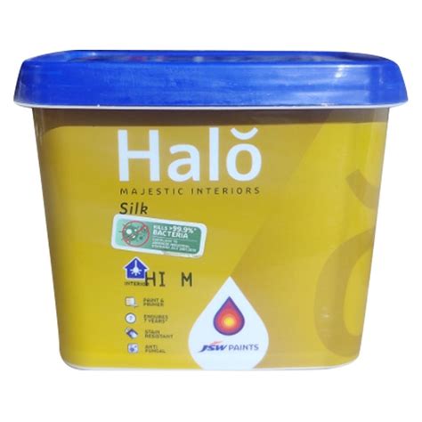 JSW Halo Silk Majestic Interiors Paints Packaging Size 1 L At Best