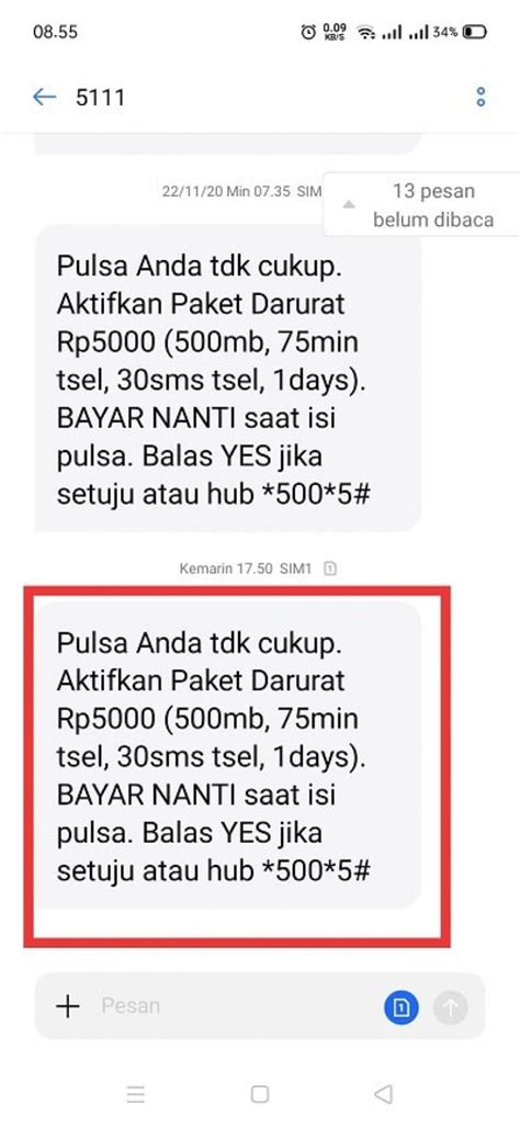 Pinjam Pulsa Ribu Telkomsel