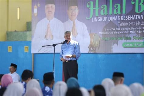 Halal Bihalal Dinkes Pinrang Irwan Hamid Janji Tambah Formasi PPPK