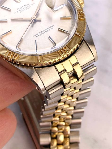 Rolex Ref 1625 Steel Gold Datejust Turn O Graph Tritium Vintage Portfolio