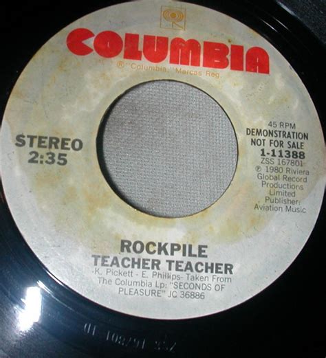 Rockpile Teacher Teacher 1980 Vinyl Discogs