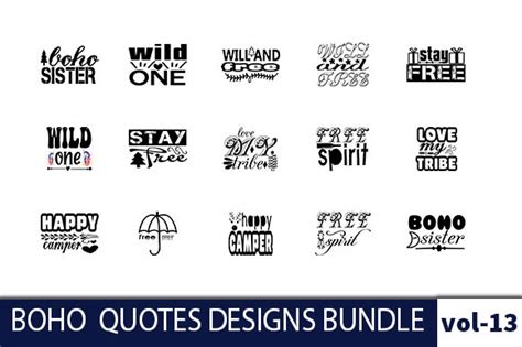 15 Boho Quotes Designs Bundle Graphic By Nasrin Graphics · Creative Fabrica