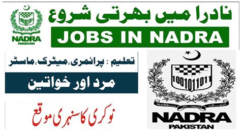 New Nadra Jobs Vacancies Current Nadra Careers In Pakistan