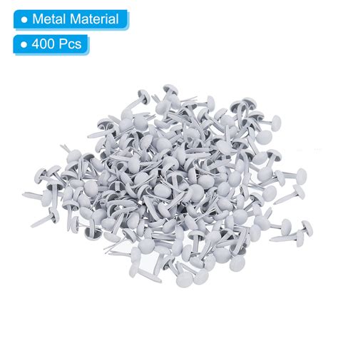 400 Pcs Paper Brass Fasteners Split Pins Pastel Mini White 5 X 9 Mm Ebay