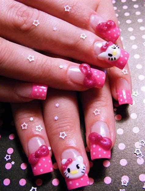 50 Hello Kitty Nail Designs | Art and Design