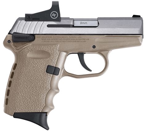 Sccy Industries Cpx 1 W Safety Stainless Fde 9mm Crimson Trace Red Dot Patriotic Assault