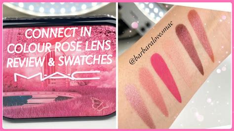 Mac Connect In Colour Rose Lens Review Swatches Youtube