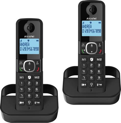 Alcatel F Voice Duo Cordless Phone With Answering Machine And