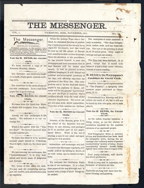 The Messenger November 1879 Smithsonian Institution