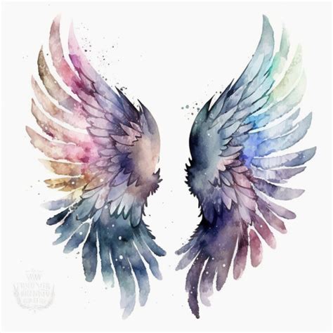 Angel Wings Watercolor Clipart Angel Wings Png High Quality