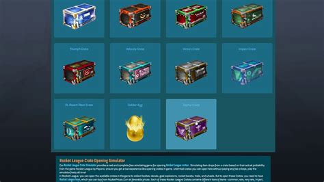 Play Rocket League Crate Simulator Win X Free Crates Everyday How