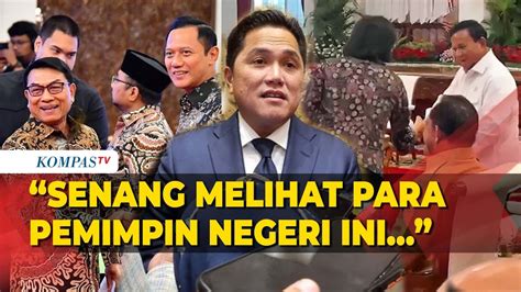 Unggah Momen AHY Moeldoko Dan Sri Mulyani Prabowo Salaman Ini Kata