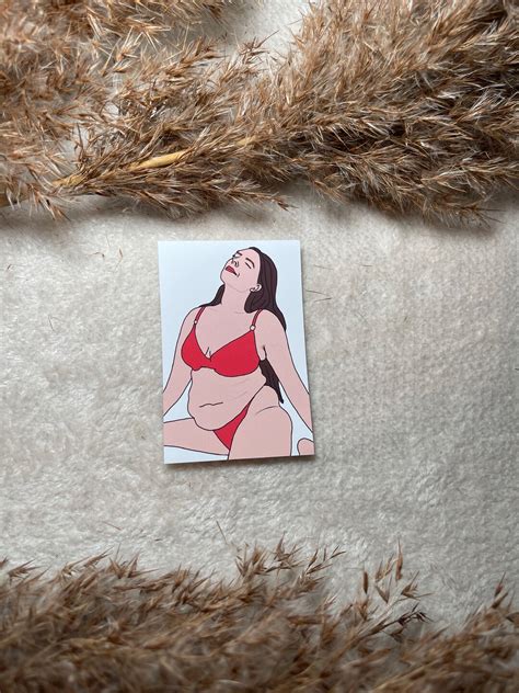 White Girl Body Positivity Vinyl Sticker Laptop Stickers Body