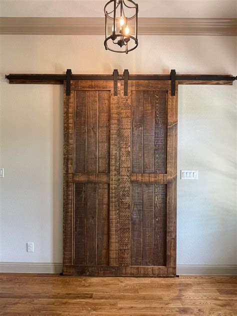 Double Barn Doors Rustic Modern Handcrafted Furniture