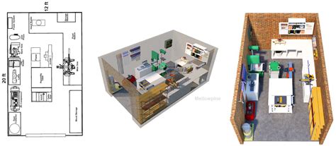 Woodworking Shop Layout: Sample Plan for Small Shop - MellowPine