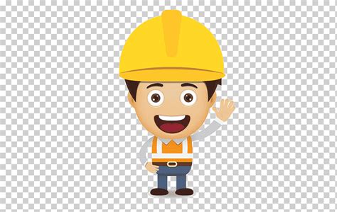 Niño con casco amarillo ilustración trabajador de construcción