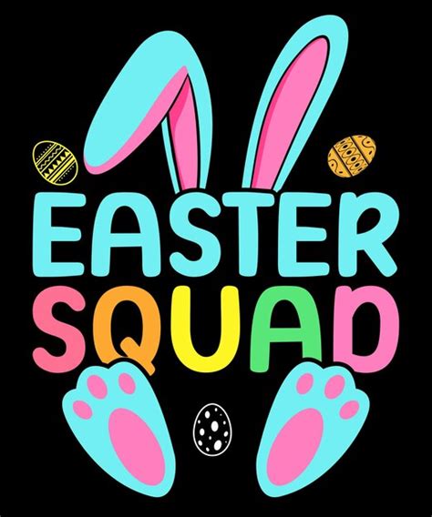 Premium Vector Easter Day Bunny Egg Hunt Group Svg Easter Squad Svg