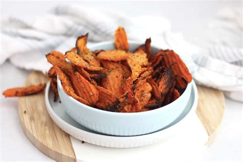 Air Fryer Carrot Chips Sweet Or Savory Slow The Cook Down