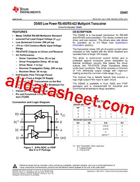 Ds Tm Nopb Pdf Texas Instruments