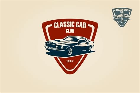 Classic Car Club logo template. Vector logo illustration. 12744549 ...