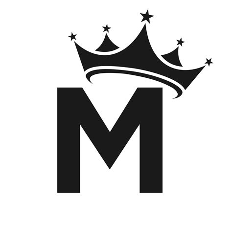 Logotipo De La Corona De La Letra M Para Belleza Moda Estrella