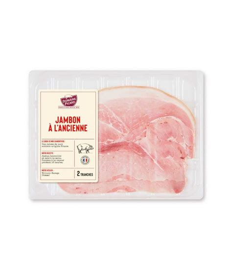 Jambon blanc à l ancienne blanc 2 tranches 130g