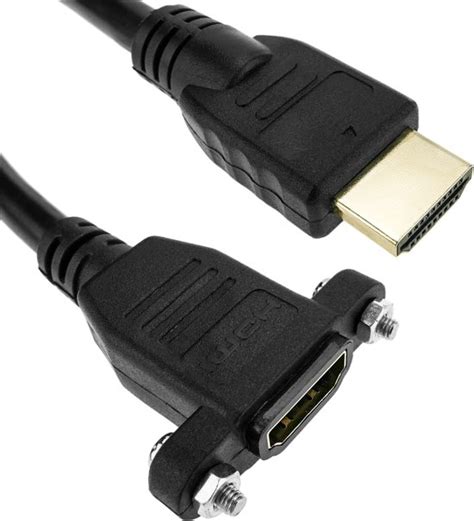 Bematik Hdmi Mannelijk Naar Hdmi Vrouwelijk Paneeladapter Bol