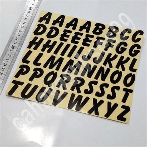 Stiker Kaca Etalase Counter Sticker Cutting MOTOR Huruf Alphabet Abjad