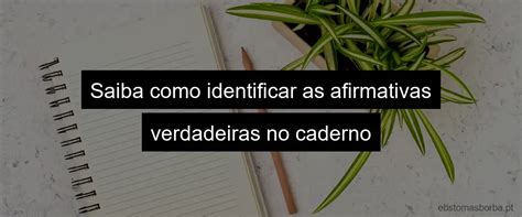 Leia Os Itens Abaixo No Caderno Indique Apenas As Afirmativas