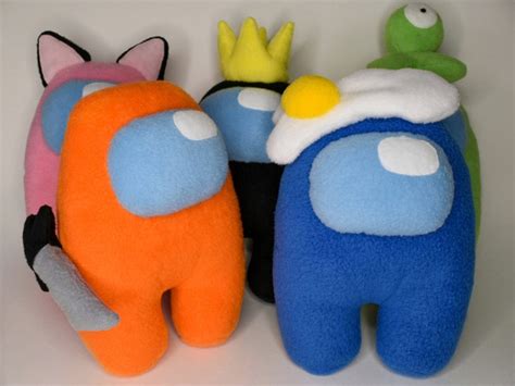 Among Us Plush Toy Crewmateimposter Handmade Plush Etsy