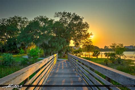 Boardwalk at Hillmore Lake Park Port St. Lucie Florida