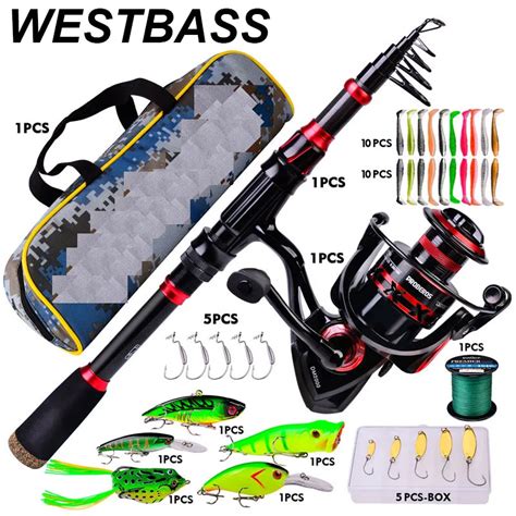 Westbass Pesca Port Til Combo M Vara Telesc Pica De Carbono E S