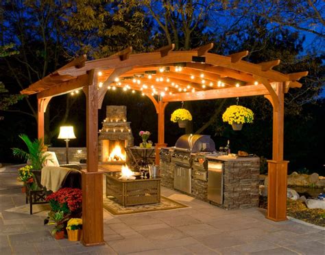 Pergola String Lights Set A Romantic Mood In Your Backyard