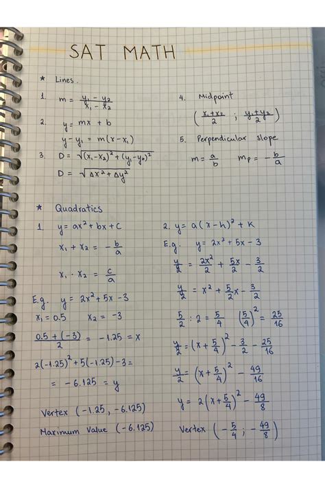 Solution Sat Math All Formulas Studypool