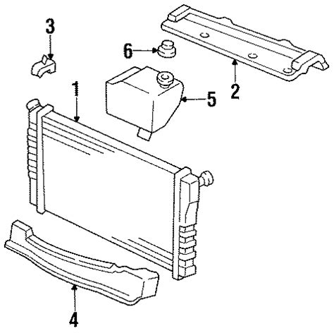 Pontiac Firebird Radiator Mount Panel 6 Cylinder Cooling 14089302