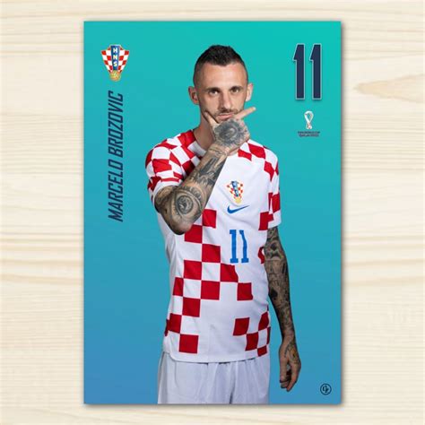 FIFA World Cup 2022 CROATIA Player Prints Football Fan Card