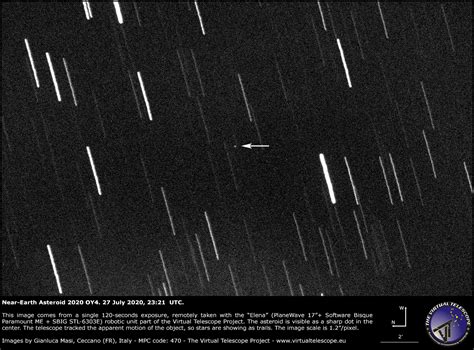 Near Earth Asteroid 2020 OY4 Extremely Close Encounter A Image 27