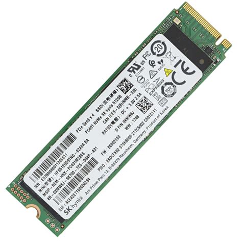 SK Hynix SSD 512GB PC601 NVMe PCIe 3 0 X4 M2 M 2 2280 Compatible D P N