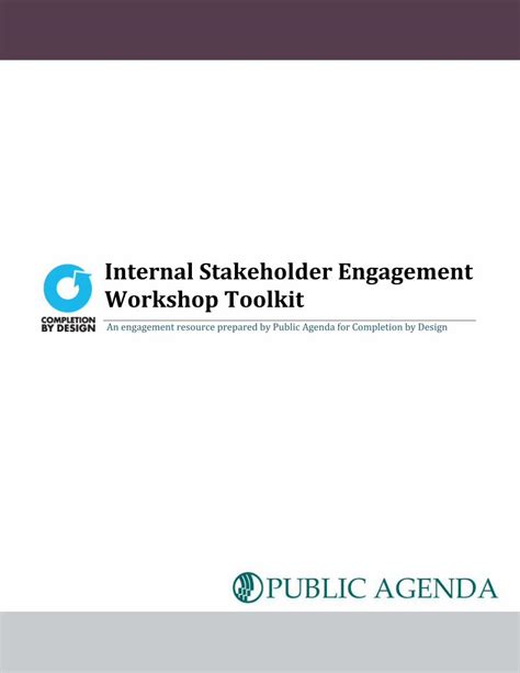 Pdf Internal Stakeholder Engagement Workshop Toolkit Dokumen Tips