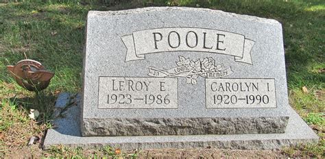 Leroy Elmer Poole 1923 1986 Memorial Find A Grave