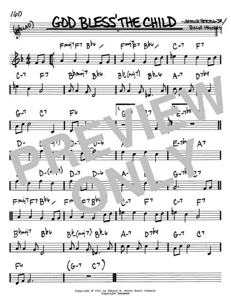 God Bless' The Child | Sheet Music Direct