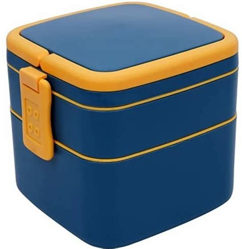 Capacity Ml Blue Abs Plastic Lunch Box At Rs Piece In Rajkot