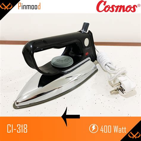 Jual COSMOS Setrika Listrik Stainless CI 318 Hitam Original Shopee