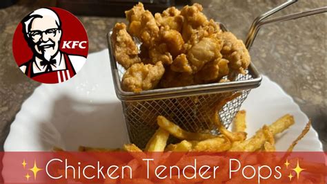 KFC Style Chicken Tender Pops Recipe Extra Crispy Chicken Tender Pops