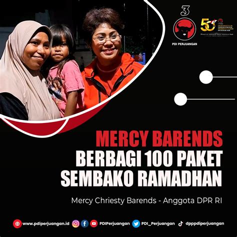 Pdi Perjuangan On Twitter Mercy Barends Berbagi Paket Sembako